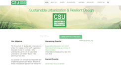 Desktop Screenshot of consortiumforsustainableurbanization.org