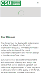 Mobile Screenshot of consortiumforsustainableurbanization.org